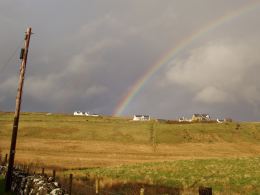 Rainbow above Lochbay